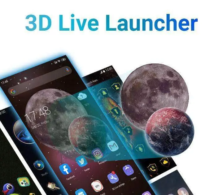 3D Launcher - Your Perfect 3D Live Launcher - скриншот 1