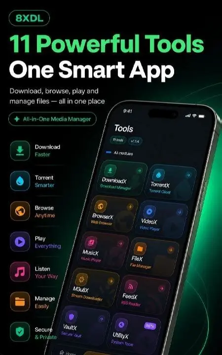 8XDL - Smart Download Manager - скриншот 1