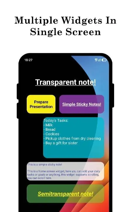 A Simple Sticky Note + Widget - скриншот 1