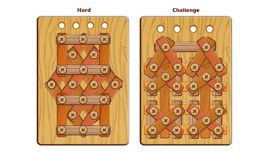 Wood Nuts & Bolts Puzzle - скриншот 6