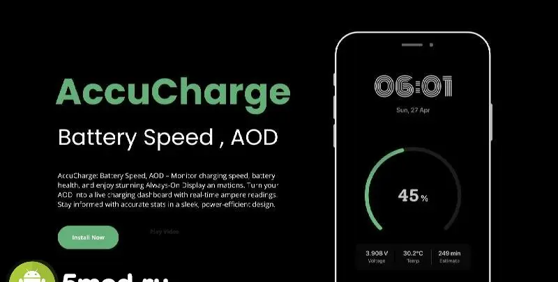 AccuCharge: Battery Speed, AOD - скриншот 1
