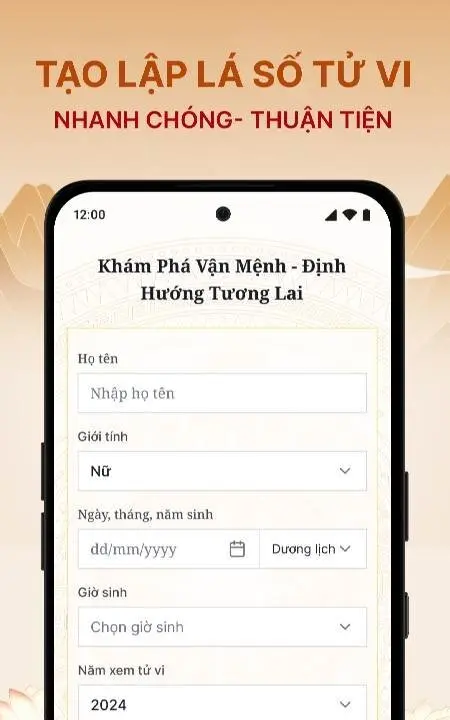 AI Tử Vi - Vận Hạn 2026 - скриншот 2