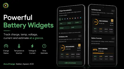AccuCharge: Battery Speed, AOD - скриншот 7