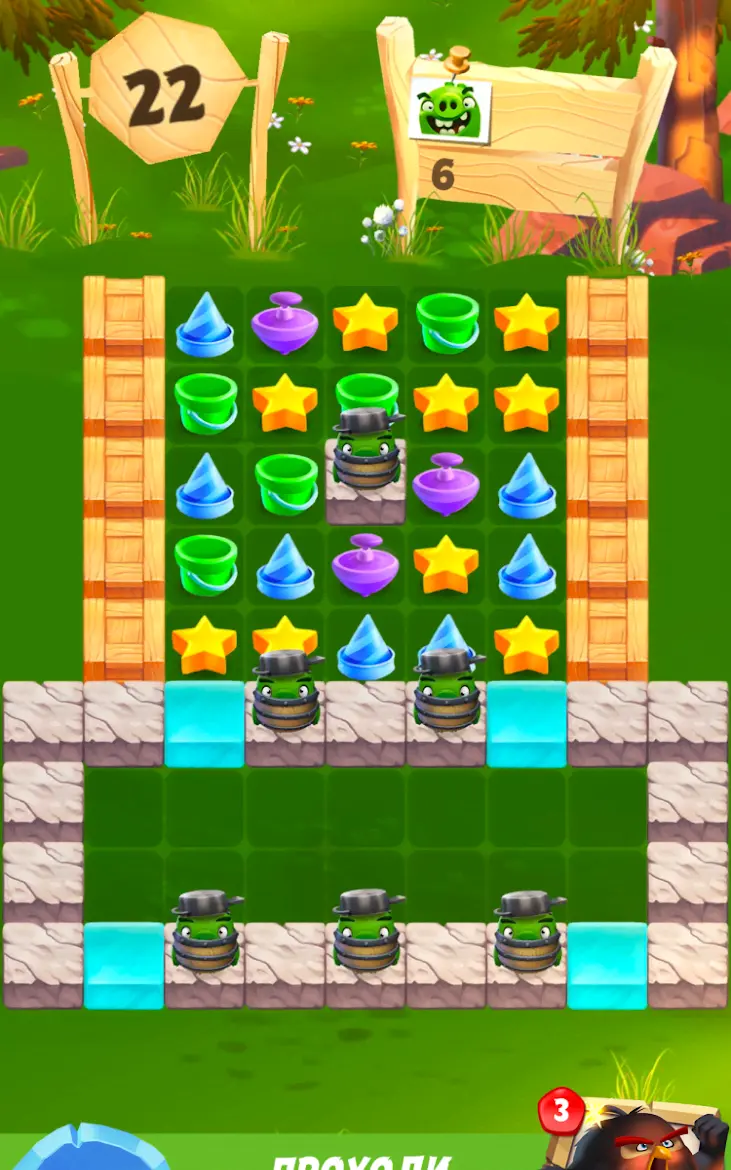 Angry Birds Match 3 - скриншот 4