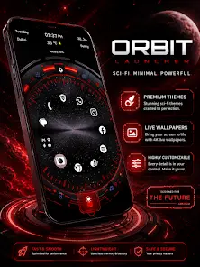 Orbit Лончер: Sci-Fi Тема - скриншот 2