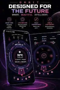 Orbit Лончер: Sci-Fi Тема - скриншот 5