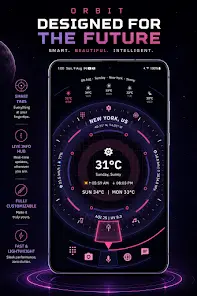 Orbit Лончер: Sci-Fi Тема - скриншот 9