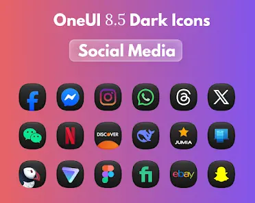 OneUi 8.5 Dark Icons - скриншот 2