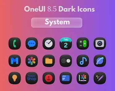 OneUi 8.5 Dark Icons - скриншот 4