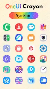 OneUI Crayon Icon Pack - скриншот 4