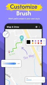 Map & Draw - Рисовать на карте - скриншот 2