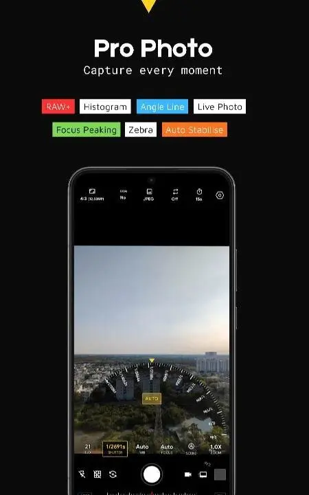 AuraRAW – Pro Manual Camera - скриншот 3