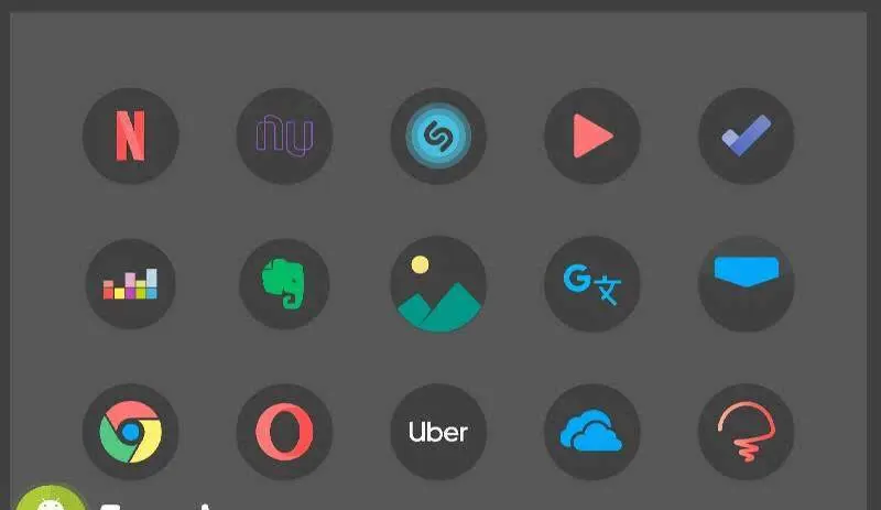 Black Pie - Icon Pack - скриншот 2