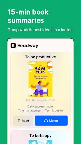 Headway - Daily Micro Learning - скриншот 2