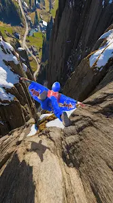Base Jump Wing Suit Flying - скриншот 1