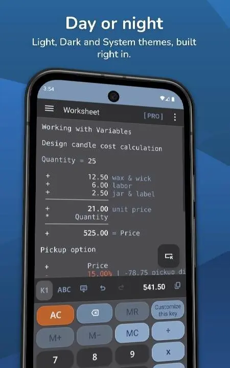 CalcTape Calculator with Tape - скриншот 2