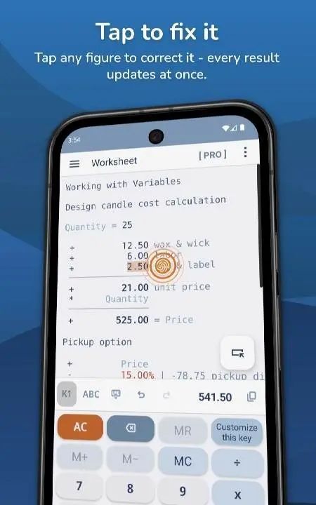 CalcTape Calculator with Tape - скриншот 3