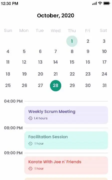 Calendar - скриншот 1