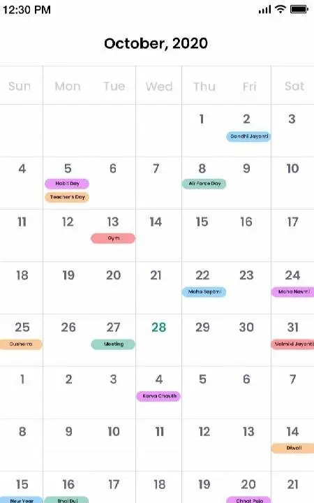 Calendar - скриншот 3