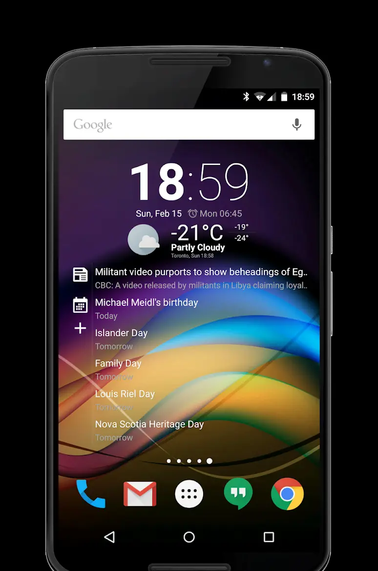 Chronus Home & Lock Widget - скриншот 3