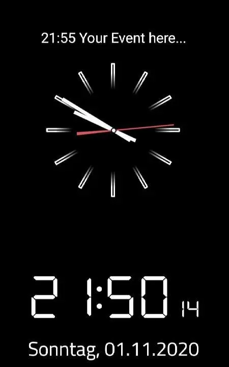 Clock Screensaver - скриншот 1