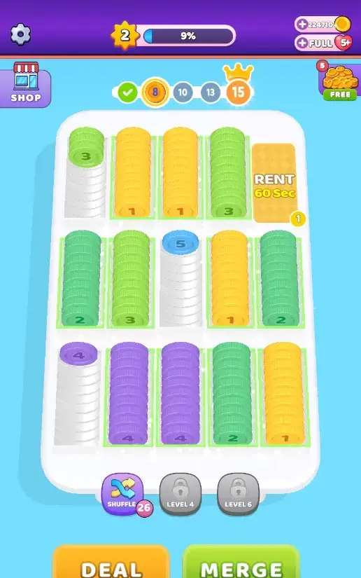 Coin Sort - скриншот 4