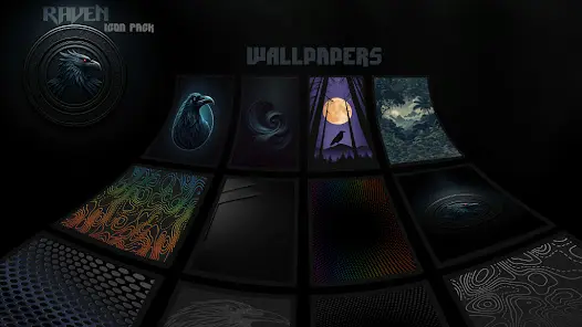 Raven Dark Icon Pack - скриншот 4