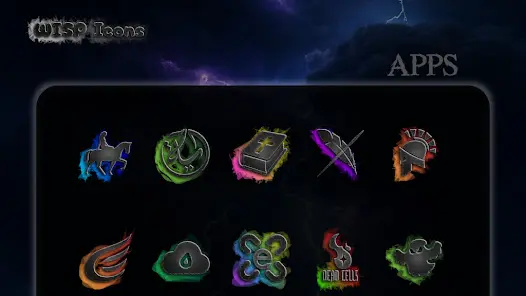 Wisp Dark - AMOLED App Icons - скриншот 3