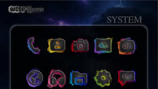 Wisp Dark - AMOLED App Icons - скриншот 6