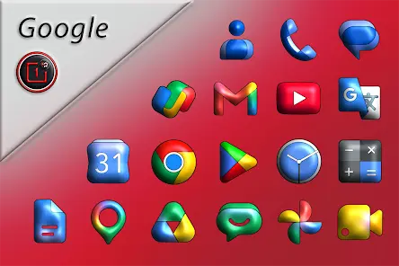 Oxigen 3D - Icon Pack - скриншот 1