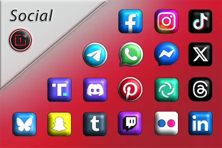 Oxigen 3D - Icon Pack - скриншот 2