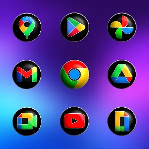 Pixly Fluo 3D - Icon Pack - скриншот 3