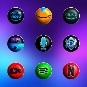 Pixly Fluo 3D - Icon Pack - скриншот 4