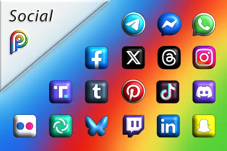 Pixly Limitless 3D - Icon Pack - скриншот 2