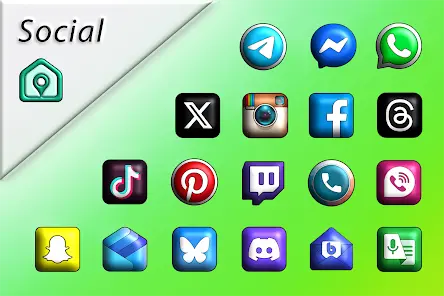 Sense 3D - Icon Pack - скриншот 1