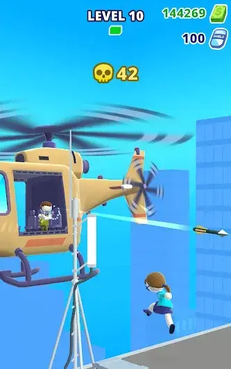 Взломанная Helicopter Escape 3D - Вертолетный шутер - скриншот 2