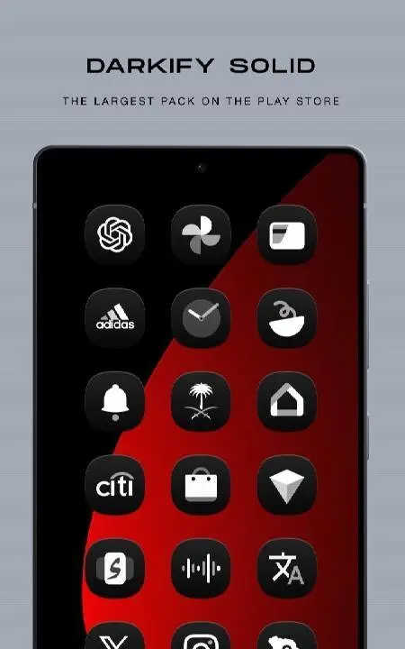 Darkify Solid Icons - скриншот 1