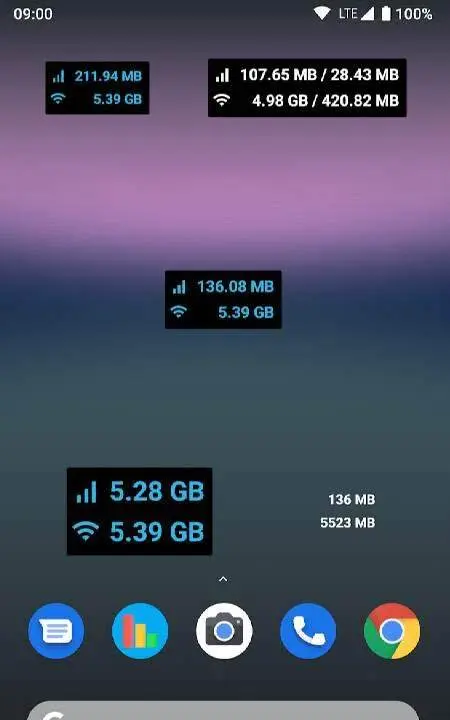 Data counter widget - скриншот 1
