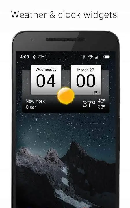 Digital clock & weather - скриншот 1
