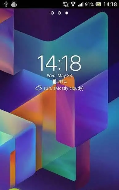 Digital Clock Widget Xperia - скриншот 1