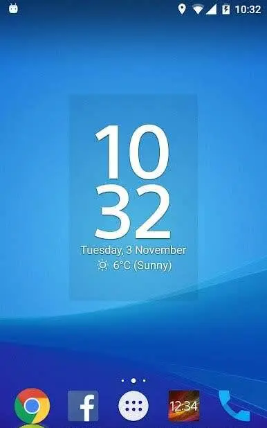 Digital Clock Widget Xperia - скриншот 2