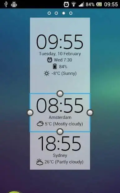 Digital Clock Widget Xperia - скриншот 3