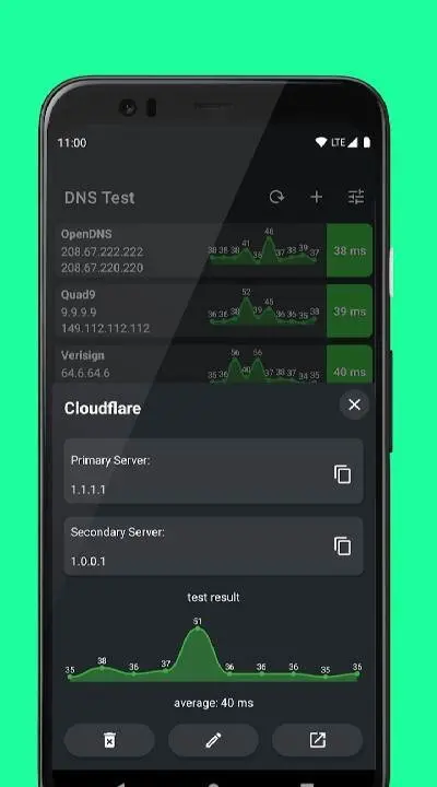 DNS Speed Test & Changer - скриншот 4
