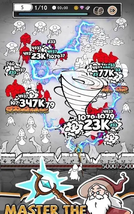 Doodle Magic: Wizard vs Slime - скриншот 3