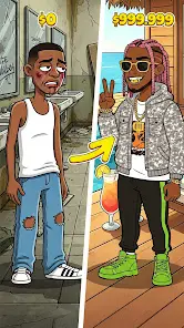 Rap Star:Idle Clicker - скриншот 2