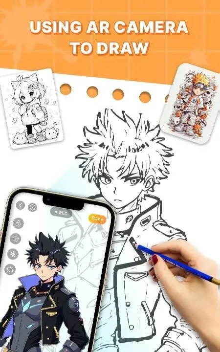 Draw Anime: AR Sketch App 71 Mod (Premium) - скриншот 1