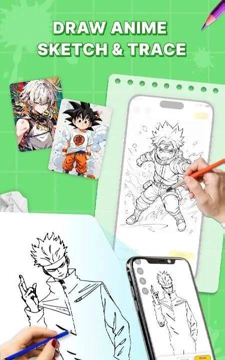 Draw Anime: AR Sketch App 71 Mod (Premium) - скриншот 2