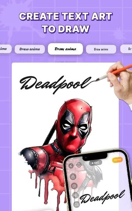 Draw Anime: AR Sketch App 71 Mod (Premium) - скриншот 4