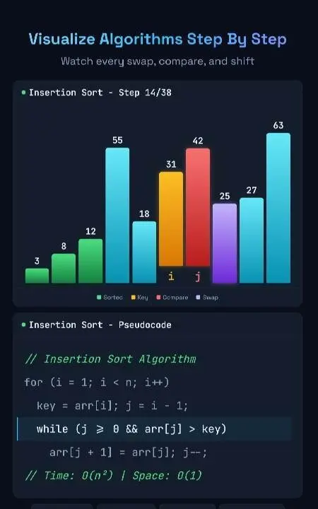 DSAlgo - Algorithms Visualizer - скриншот 2
