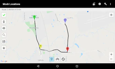 Mock Locations (fake GPS path) - скриншот 1